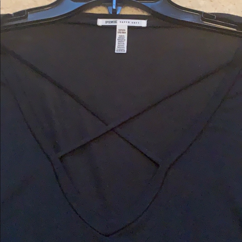 PINK super soft cross front top